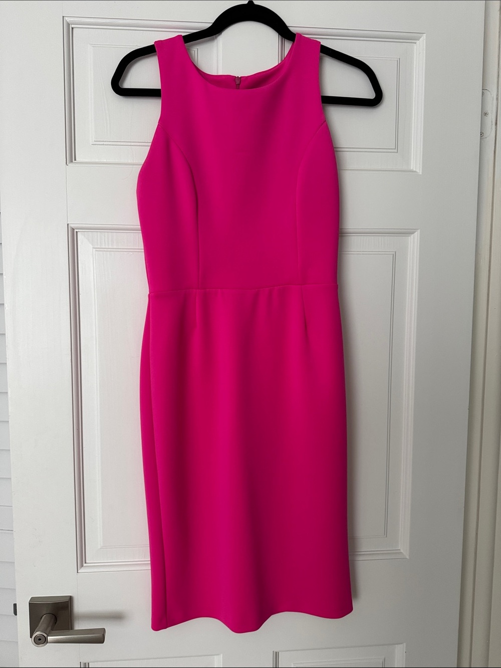 Sleeveless Fuchsia Sheath Dress - Classic Women's Dress